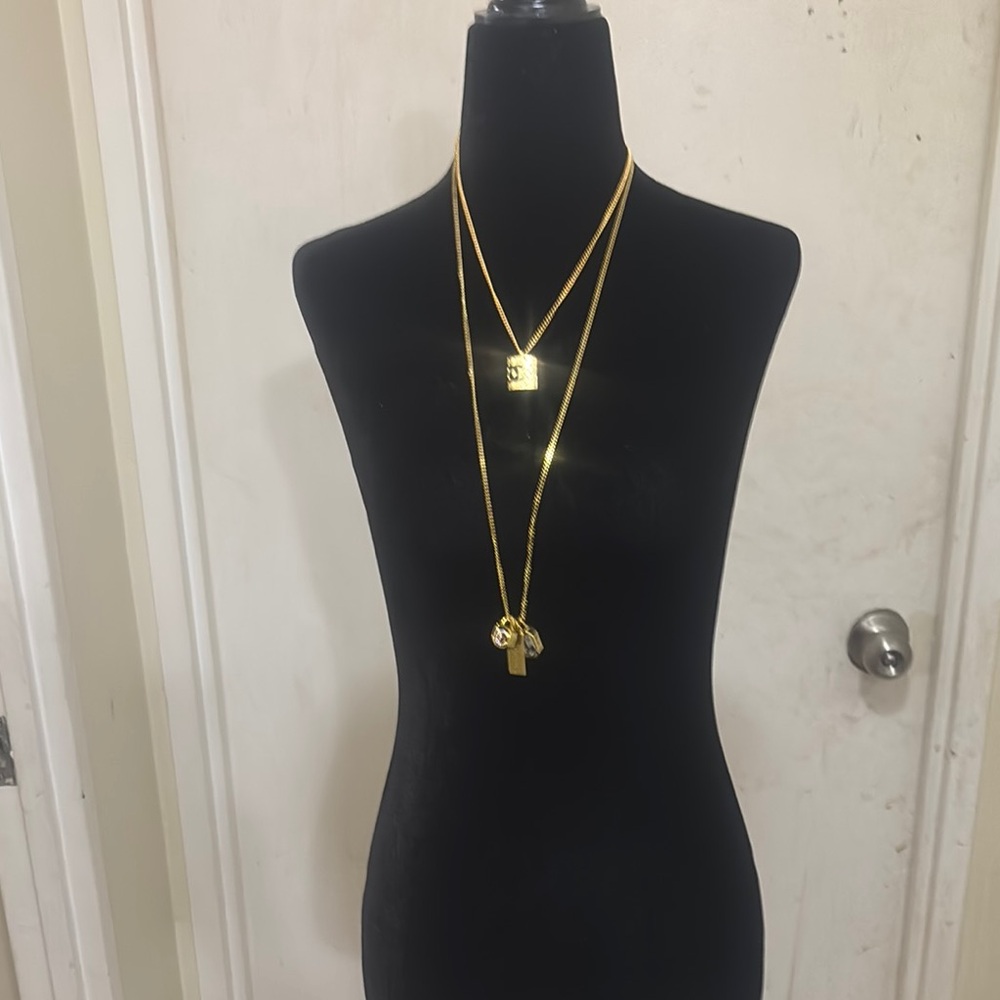 Chanel Gold Layered Necklace Set